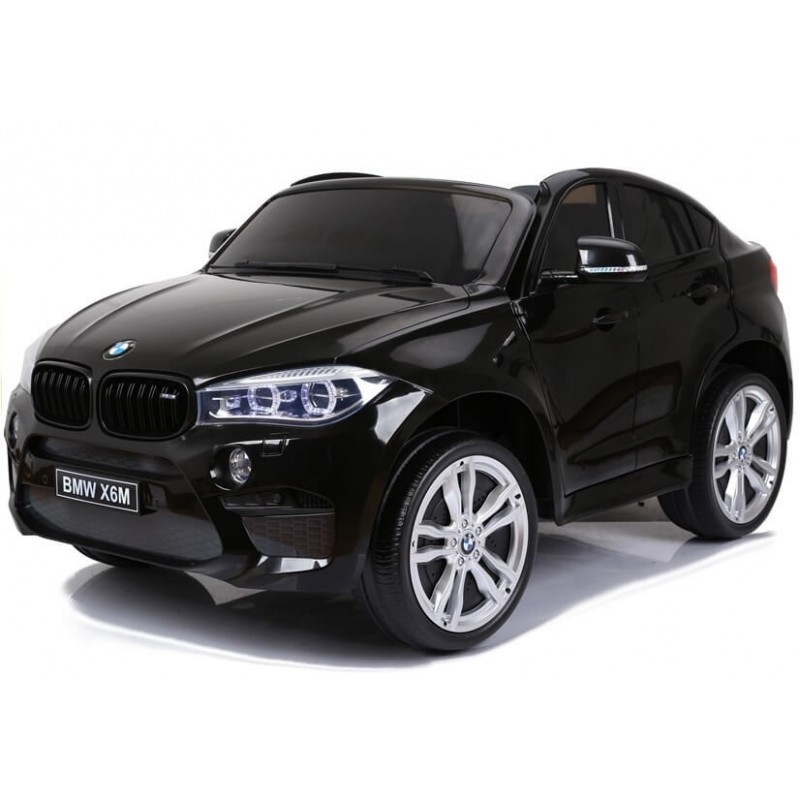 Dvivietis elektromobilis BMW X6M juodas 12V