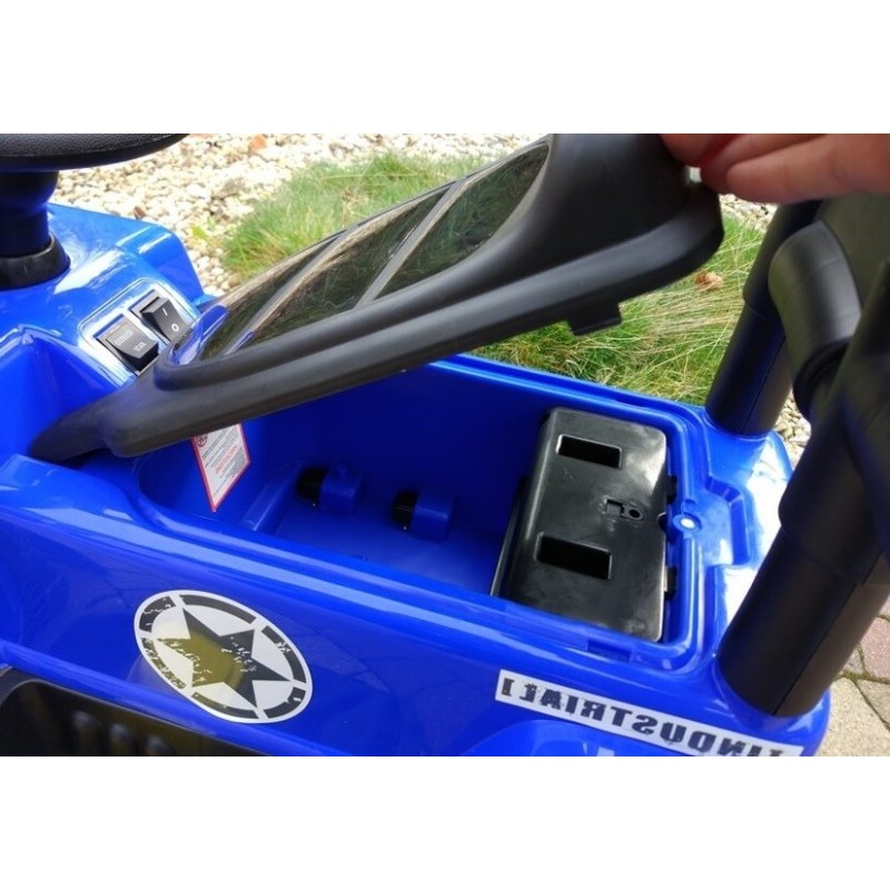Mašinėlė su akumuliatoriumi JEEP mėlyna