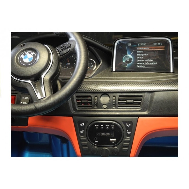 Dvivietis elektromobilis BMW X6M raudonas lakuotas 12V