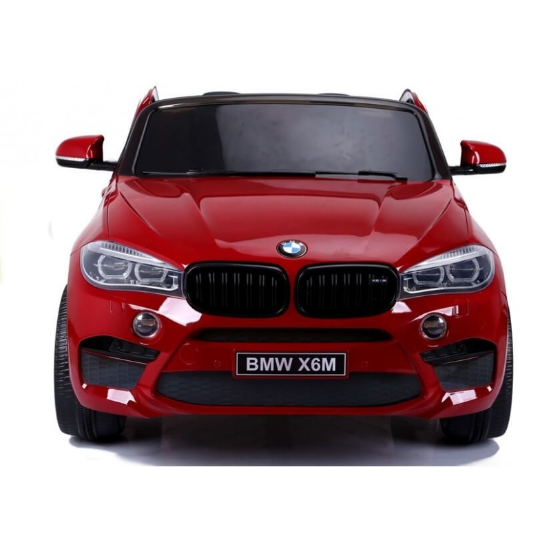 Dvivietis elektromobilis BMW X6M raudonas lakuotas 12V