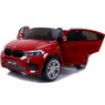 Dvivietis elektromobilis BMW X6M raudonas lakuotas 12V