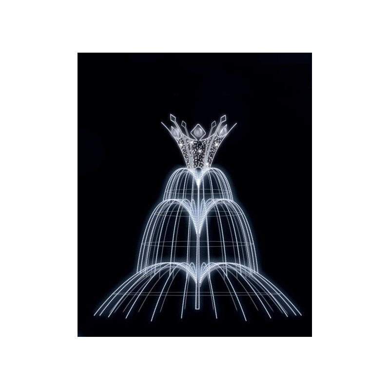 Dekoracija 3D LED fontanas 400x400 , 1984