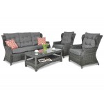 Lauko baldai TRAVENTO 3 DARK GREY