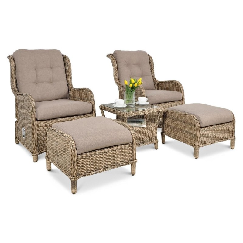 Pinti lauko baldai VIENNA DUO PREMIUM BROWN