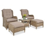 Pinti lauko baldai VIENNA DUO PREMIUM BROWN