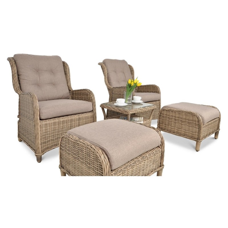 Pinti lauko baldai VIENNA DUO PREMIUM BROWN