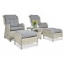 Pinti lauko baldai VIENNA DUO PREMIUM WHITE GREY