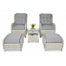 Pinti lauko baldai VIENNA DUO PREMIUM WHITE GREY