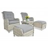 Pinti lauko baldai VIENNA DUO PREMIUM WHITE GREY