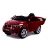 Elektromobilis BMW X6M lakuotas raudonas vienvietis