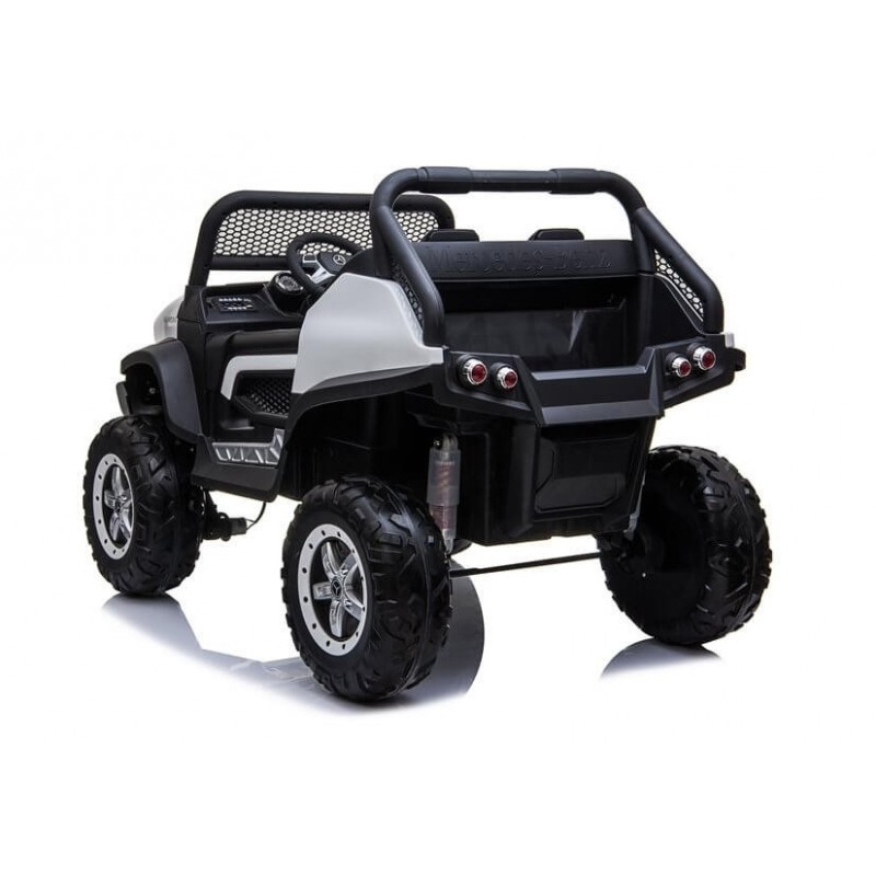 Elektromobilis MERCEDES UNIMOG baltas 12V 4x4