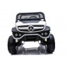 Elektromobilis MERCEDES UNIMOG baltas 12V 4x4