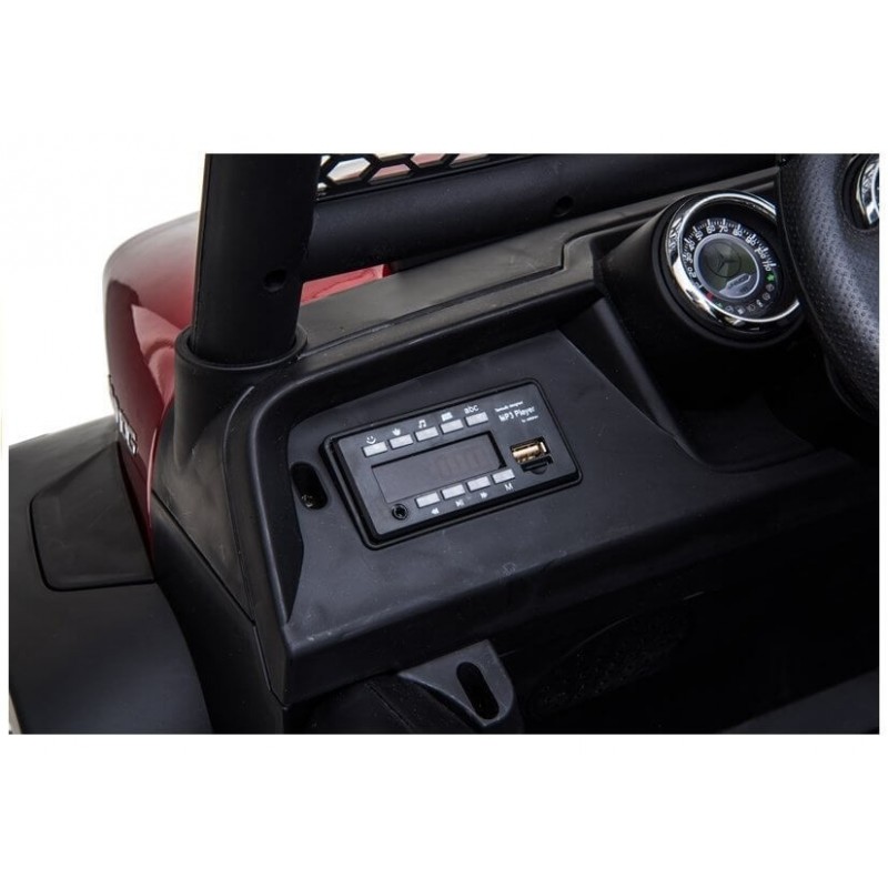 Elektromobilis MERCEDES UNIMOG baltas 12V 4x4
