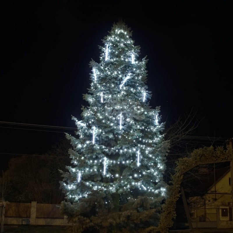 LED girlianda 100 m 1000 diodų šaltai balta