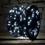 LED girlianda 100 m 1000 diodų šaltai balta, IP67