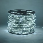 LED girlianda 100 m 1000 diodų šaltai balta, IP67