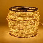 LED girlianda 100 m 2000 diodų šiltai balta, IP67