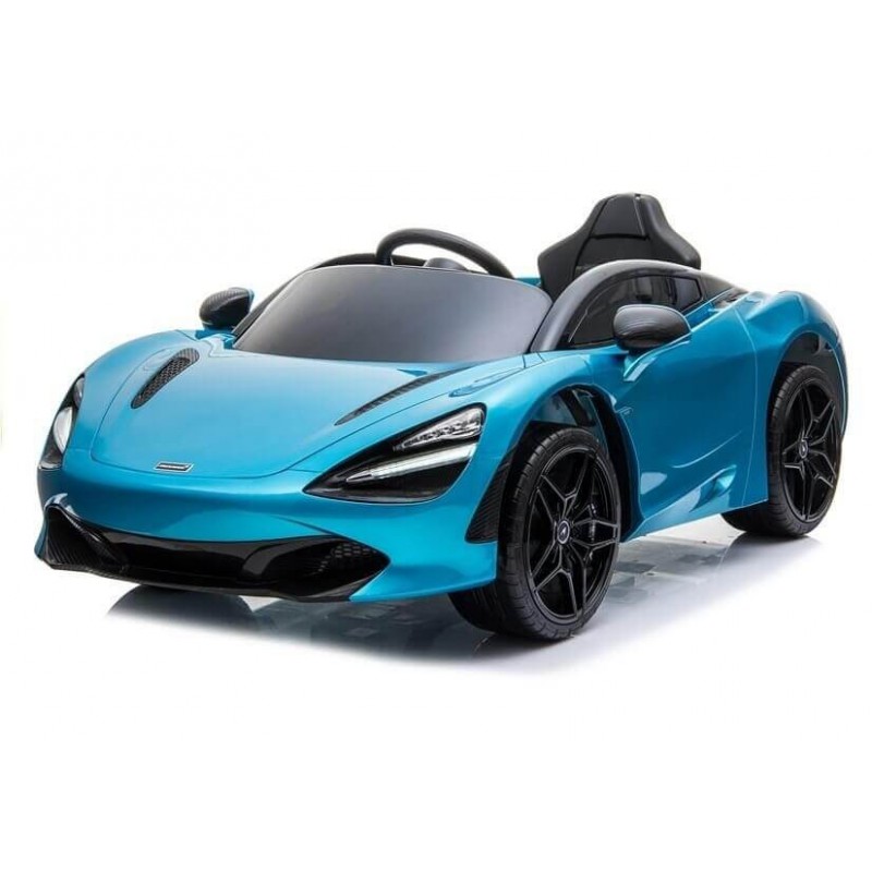 Elektromobilis MCLAREN 720 S žydras lakuotas 12V