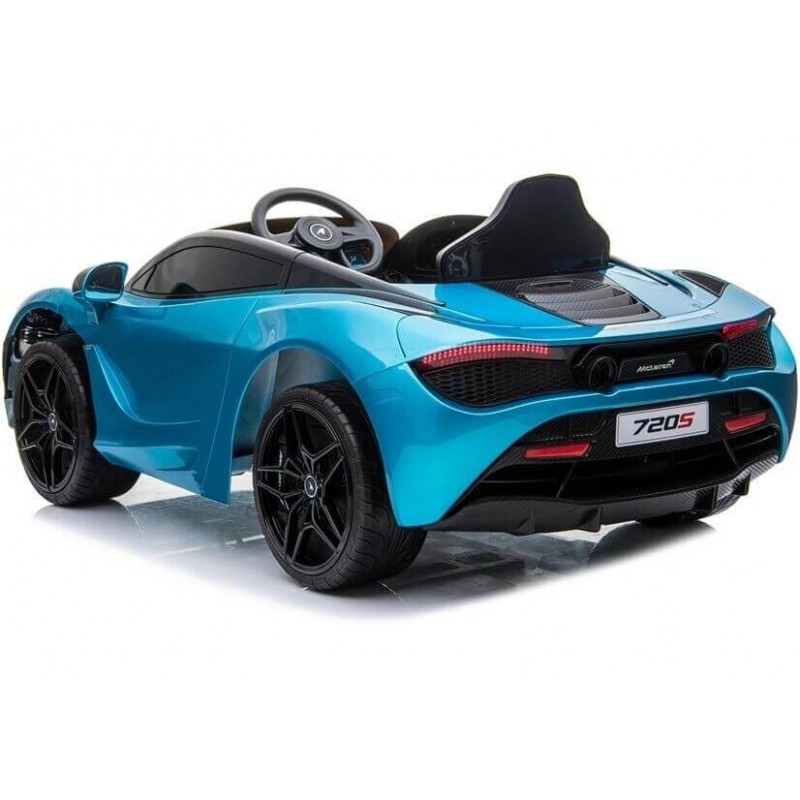 Elektromobilis MCLAREN 720 S žydras lakuotas 12V