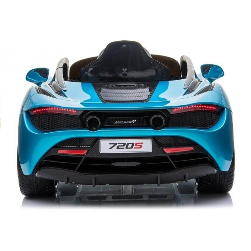 Elektromobilis MCLAREN 720 S žydras lakuotas 12V