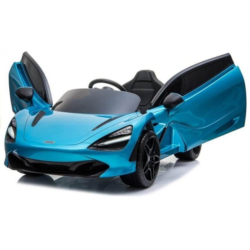 Elektromobilis MCLAREN 720 S žydras lakuotas 12V