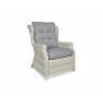 Lauko baldų komplektas TRAVENTO DINING 3 + PUFY WHITE GREY