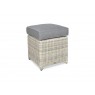 Lauko baldų komplektas TRAVENTO DINING 3 + PUFY WHITE GREY