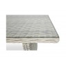 Lauko baldų komplektas TRAVENTO DINING 3 + PUFY WHITE GREY