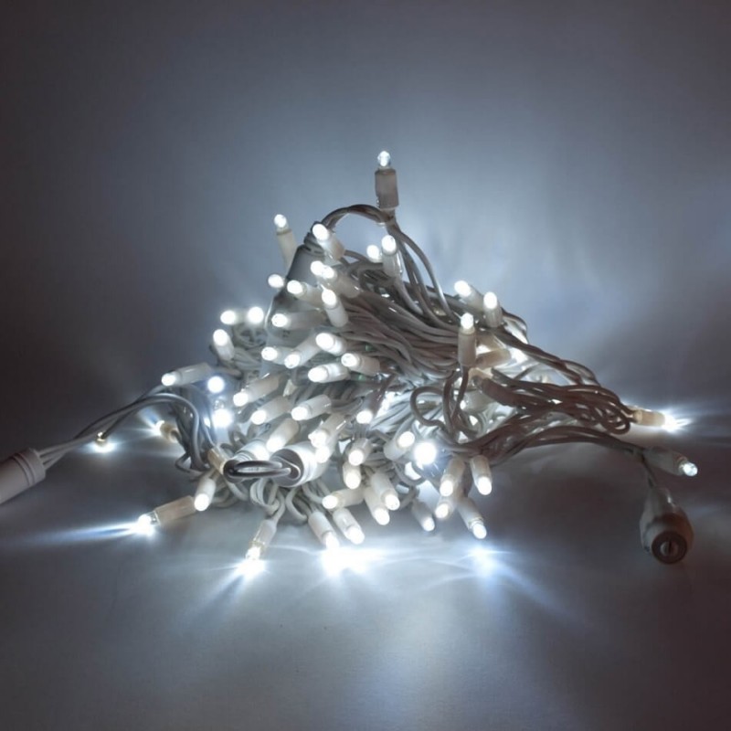 Universali LED girlianda 20 m 120 diodų šaltai balta