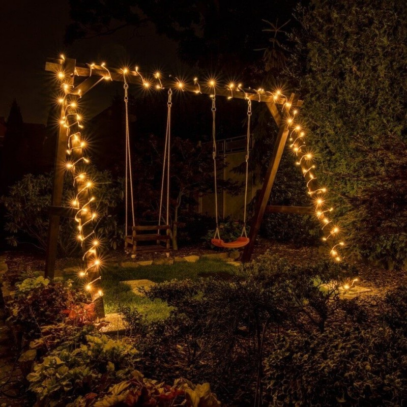 Universali LED girlianda 20 m 120 diodų šiltai balta