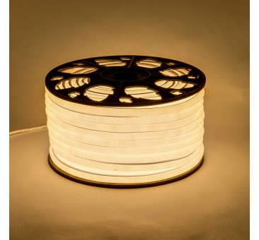 NEON LED šviečianti juosta šiltai balta 50 m  9 x 16 mm