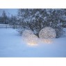 Sidabriniai kamuoliniai šviestuvai su LED dekoracija, šiltai balta, 200 LED