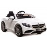 Elektromobilis MERCEDES S63, 12V, baltas