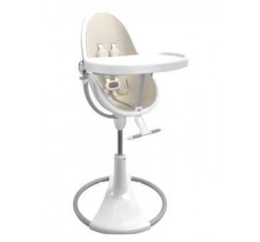 Maitinimo kėdutė BLOOM FRESCO CHROME WHITE + baltas įdėklas
