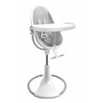 Maitinimo kėdutė BLOOM FRESCO CHROME WHITE + sidabrinis įdėklas