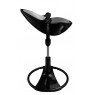 Maitinimo kėdutė "Bloom Fresco Chrome black" + pilkas įdėklas