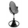Maitinimo kėdutė "Bloom Fresco Chrome black" + pilkas įdėklas