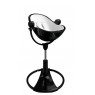 Maitinimo kėdutė "Bloom Fresco Chrome black" + pilkas įdėklas