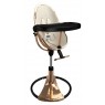 Maitinimo kėdutė "Bloom Fresco Chrome rose gold" + baltas įdėklas