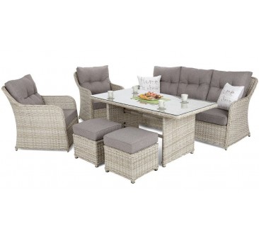 Lauko baldai BERGOMI DINING BEIGE MELANGE