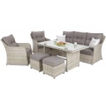 Lauko baldai BERGAMI DINING BEIGE MELANGE