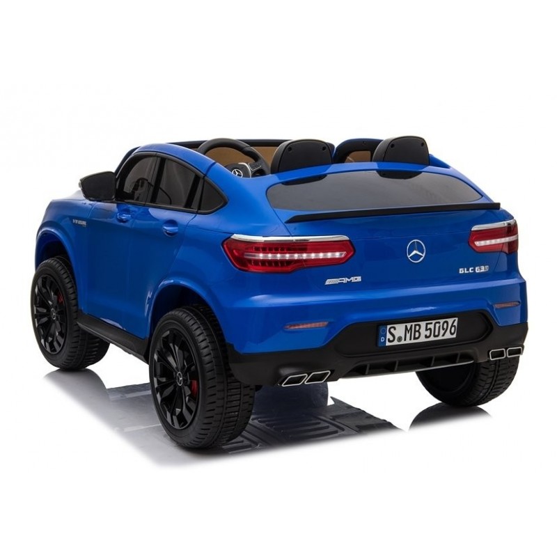 Elektromobilis MERCEDES GLC 63S, 4x4, 12V, su LCD ekranu, mėlynas lakuotas