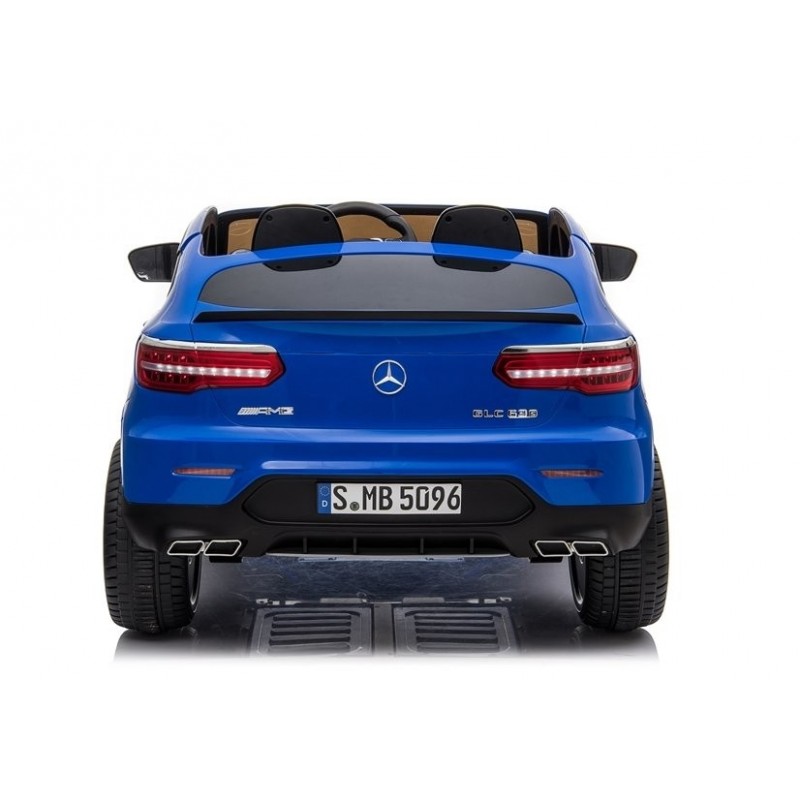 Elektromobilis MERCEDES GLC 63S, 4x4, 12V, su LCD ekranu, mėlynas lakuotas