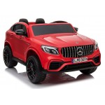 Elektromobilis MERCEDES GLC 63S, dvivietis, 4x4, 12V, raudonas