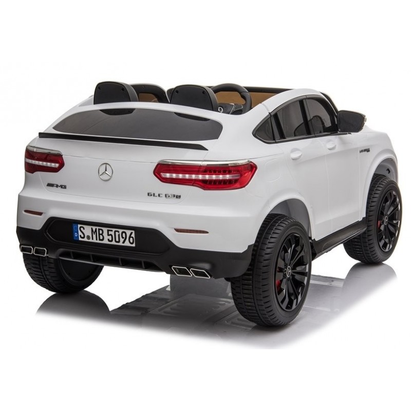 Elektromobilis MERCEDES GLC 63S, 4x4, 12V, baltas