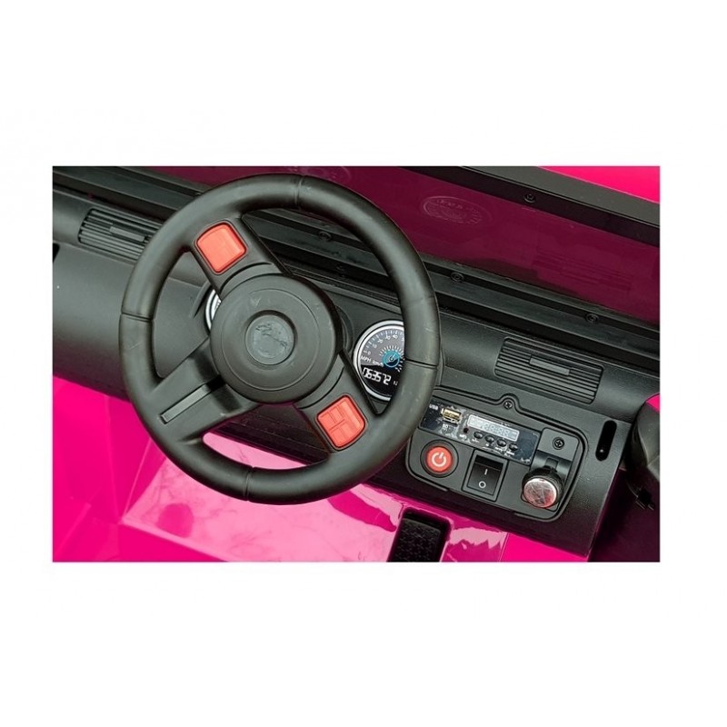 Elektromobilis JEEP WXE-1688, dvivietis, 4x4, 12V, rožinis
