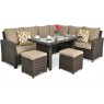 Lauko baldų komplektas SONTANA DINING BROWN