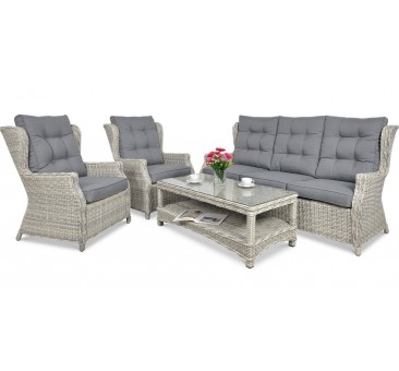 Lauko baldai TRAVENTO 3 WHITE GREY