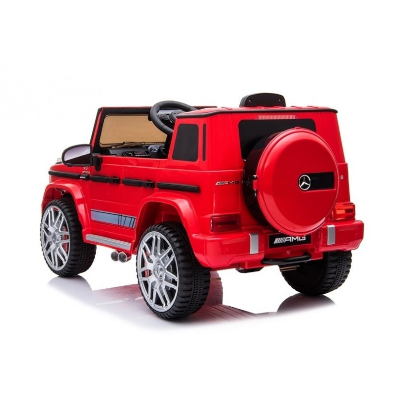 Elektromobilis MERCEDES G63 AMG, 12V, raudonas