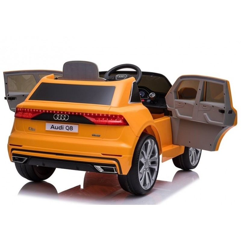 Elektromobilis AUDI Q8, 12V, geltonas